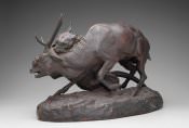 Antoine-Louis Barye, *Panther Seizing a Stag*
