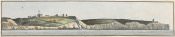John Thomas Serres, *Dover Castle, North East, 1/2 North (one of five drawings on one mount)*, undated, watercolor and graphite on medium, slightly textured, cream wove paper