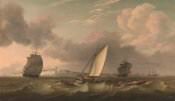 Thomas Luny, *A Packet Boat Under Sail in a Breeze off the South Foreland*, 1780, oil on canvas