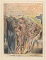 William Blake, Plate 32, "Leaning against the pillars....," from *Jerusalem*