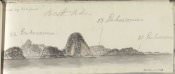 Henry William Parish, "Madiera, South East Extremity, 10 October" in *Sketches by Captain Parish on the Voyage from England to China in 1793-4 [sic] with Lord Macartney's Embassy*, 1792, watercolor and graphite on paper