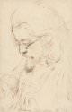 George Richmond (1809-1896), *Portrait of Samuel Palmer, Head and Shoulders*, 1830, Pen and brown ink on paper, Yale Center for British Art, Paul Mellon Collection