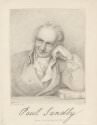 Richard Dagley, (ca. 1765-1841), after Richard Cosway, *Paul Sandby*, 1831, stipple engraving and soft-ground etching, Yale Center for British Art, Paul Mellon Collection