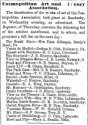 “Cosmopolitan Art and Literary Association,” *Louisville Daily Courier*, March 5, 1855, 4.