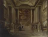 John Scarlett Davis, *Interior of the Painted Hall, Greenwich Hospital*, 1830, oil on canvas
