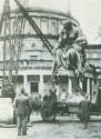 "Statue Removed": removal of the Queen Victoria monument, July 1948, from Leinster House, Dublin, Ireland