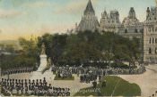 "Unveiling Queen’s Statue, Ottawa, R&O Navigation Co." (postcard): unveiling by the Prince of Wales, future King George V, on September 22, 1901