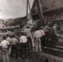 Removal of Queen Victoria statue on official recognition of Guyana as a republic, c.1970.