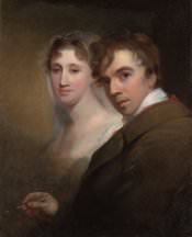 Thomas Sully, Self-Portrait of the Artist Painting His Wife, Sarah Annis Sully